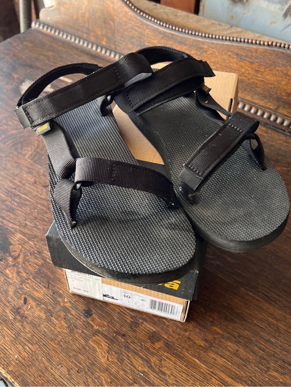 Teva Women’s Black Nylon Strap Sandals